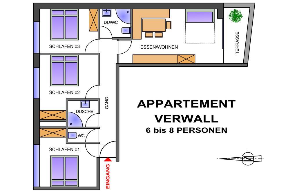 Apart Bellevue Pettneu am Arlberg Kamer foto